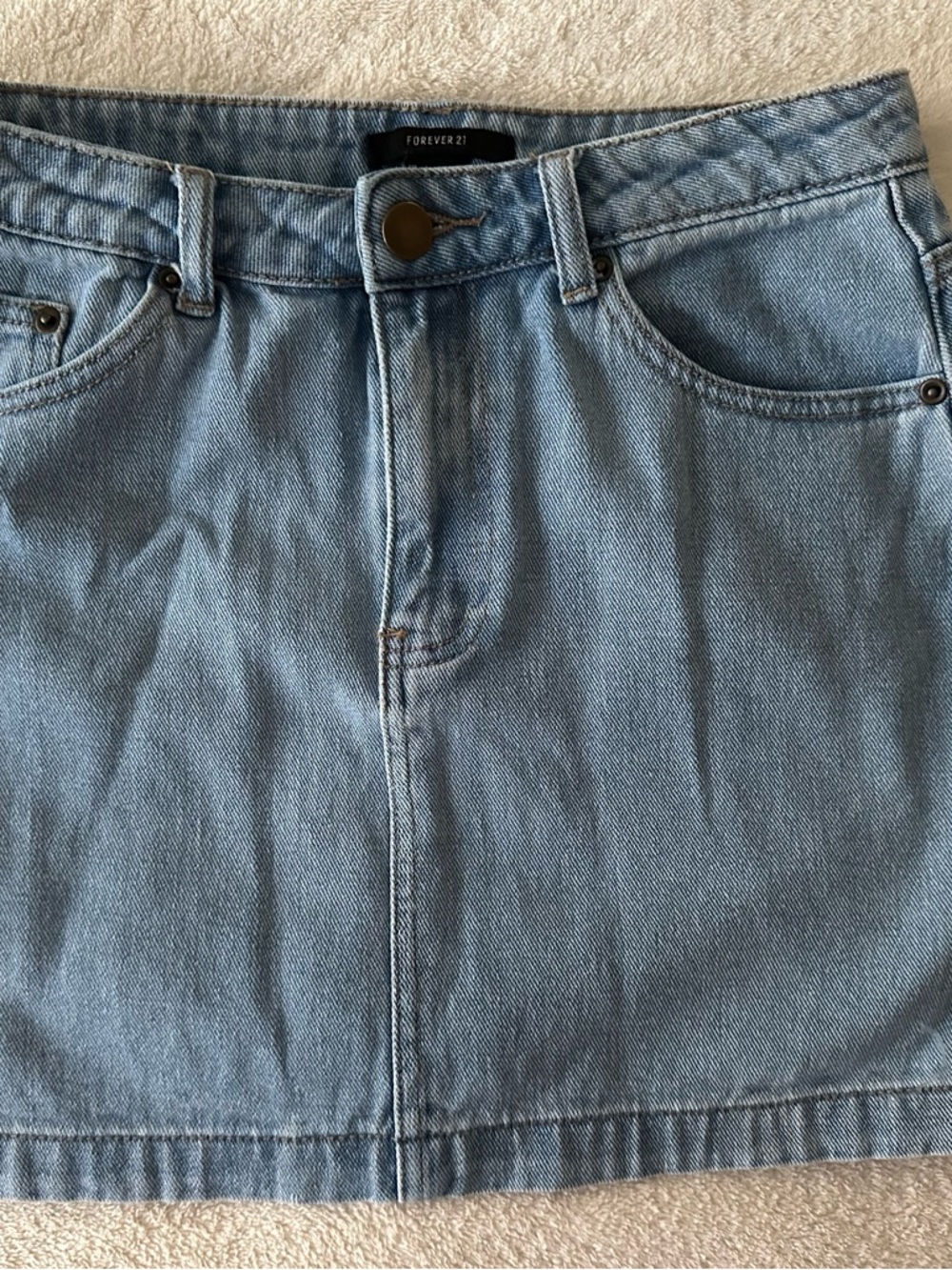 Forever 21 Light Blue Denim Skirt